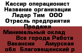 Кассир-операционист › Название организации ­ Лидер Тим, ООО › Отрасль предприятия ­ Продажи › Минимальный оклад ­ 13 000 - Все города Работа » Вакансии   . Амурская обл.,Благовещенский р-н